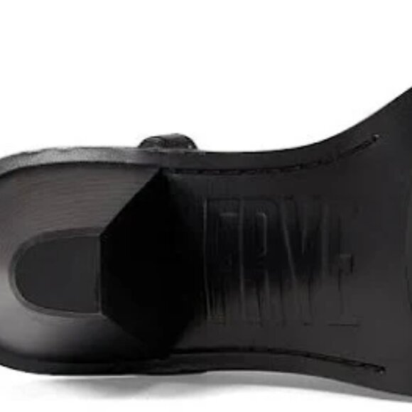 NEW FRYE Leather Estelle Ankle Tie Sandals black for women 567mn - Picture 9 of 10